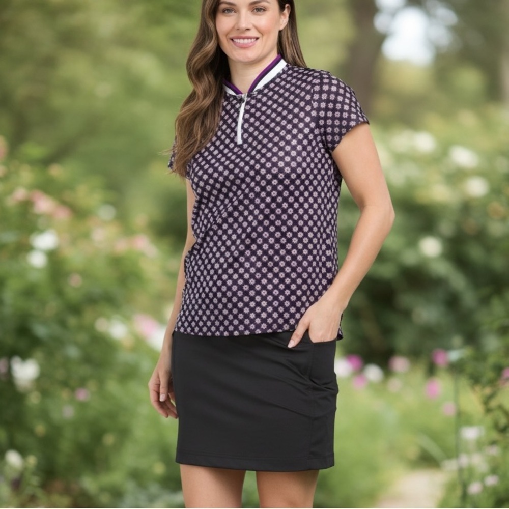 Belyn Key Cap Sleeve Top Quarter Zip